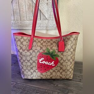 COACH Strawberry 🍓 Tote Bag